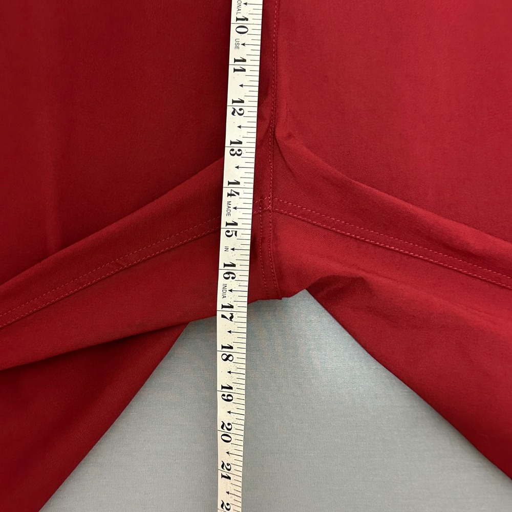 Soft Surroundings Womens Pants Plus 3X Burgundy Pull On Straight Classic Casual - Picture 11 of 13